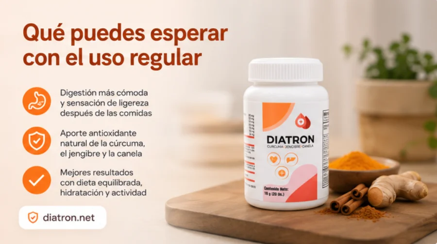 Diatron — cúrcuma, jengibre y canela de la fórmula