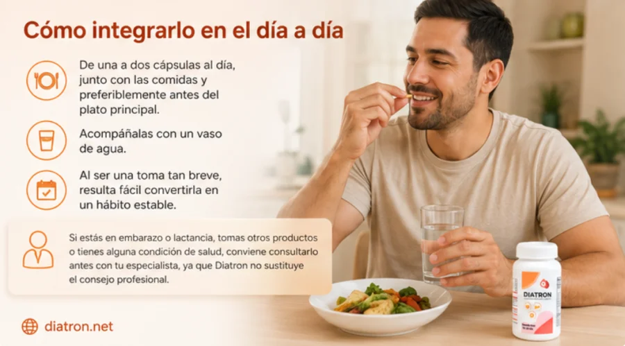 Diatron — toma diaria de una cápsula con las comidas