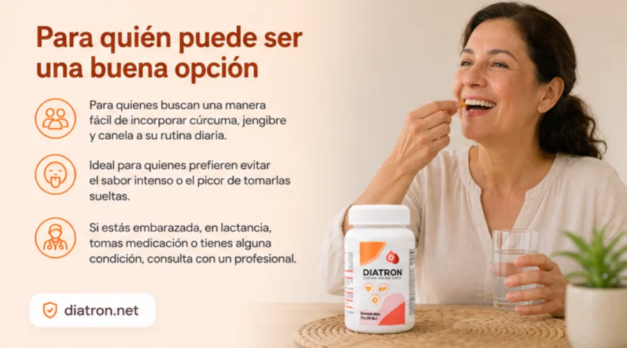 Diatron — toma diaria de una cápsula con las comidas